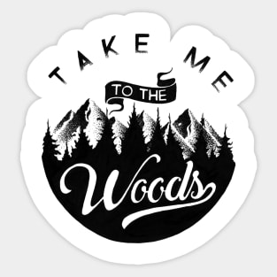 WOODS Sticker